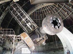 Damage to the 74" telescope