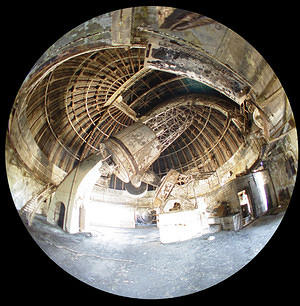 Interior of the 74" dome