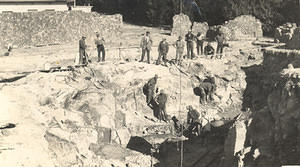 Excavating the basement laboratory for the Commonwealth Solar Observatory, 1926