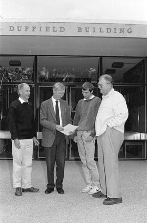 Don Mathewson, Alex Rodgers, Kim Sebo, Olin Eggen, ca.1990