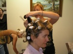 Margaret getting ready