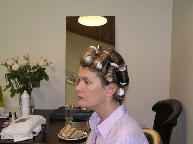 Margaret getting ready