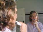 Margaret getting ready