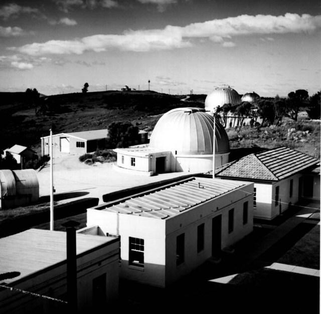 Looking down from the CSO telescope domes