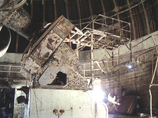 Damage to the mounting
