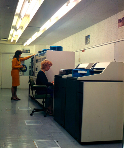 VAX room, 1977
