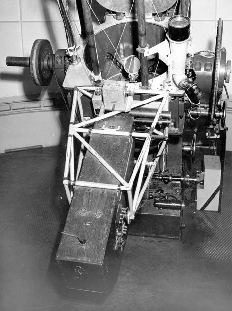 A series of images from Hermann Wehner, showing the telescope in its original state, before re-engineering in the 1970s