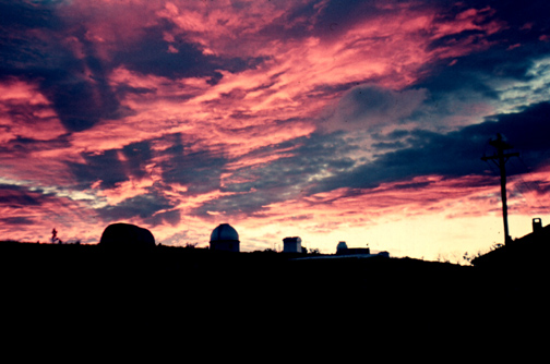 Stromlo sunset 1960s