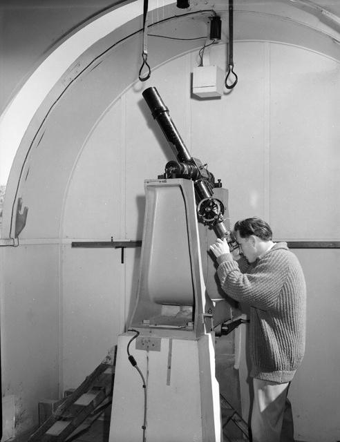 Jim Bootes at the transit telescope