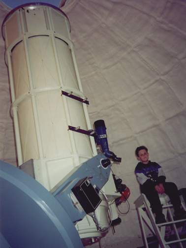 A very young Christoph at the 30" Reynolds telescope