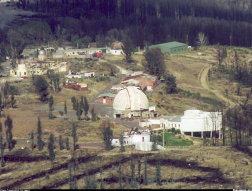 March 28 - Looking down the telescope row to the south
