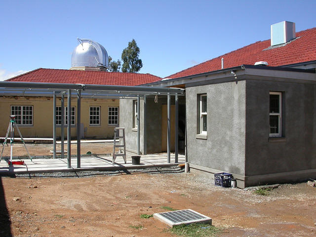 The frame for the central walkway