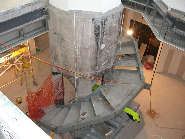 The new Library staircase