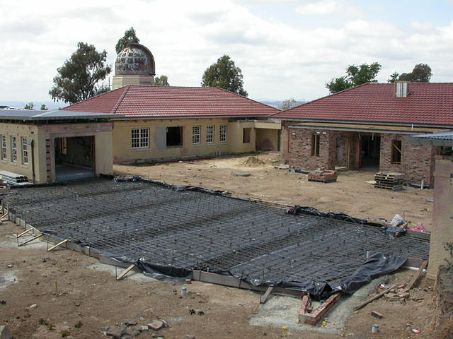 The slab for the Common Room is about to be poured