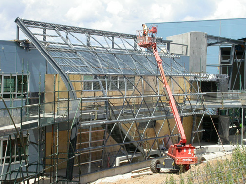6 Jan 2006Mersh for cladding being attached