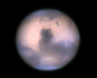 Mars rotating