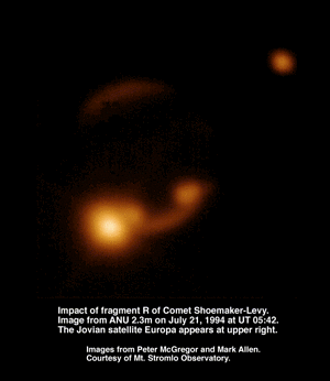 IR image of fragment R impact