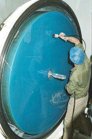 Aluminizing the 74" mirror