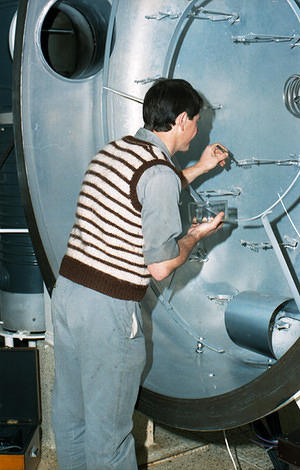 Aluminizing the 74" mirror