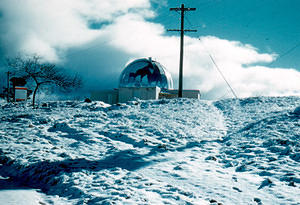 The Oddie surrounded by snow