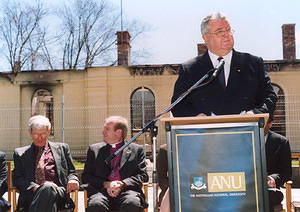 Vice Chancellor Ian Chubb speaking