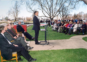 Deputy Prime Minister, John Anderson, speaking