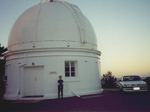 A very young Christoph at the 30" Reynolds telescope