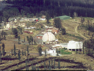 March 28 - Looking down the telescope row to the south