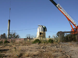 Chimney on the way, Farnham next. (See album "Removing the Farnham").