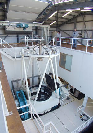Siding Spring Observatory's 2.3 m telescope (wide and high vantage point)