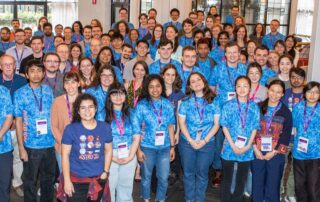 A large group of astrophysicists - 50 percent are women