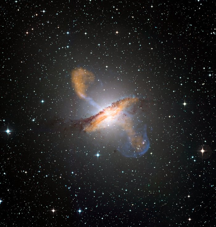 Credit: ESO/WFI (Optical); MPIfR/ESO/APEX/A.Weiss et al. (Submillimetre); NASA/CXC/CfA/R.Kraft et al. (X-ray)